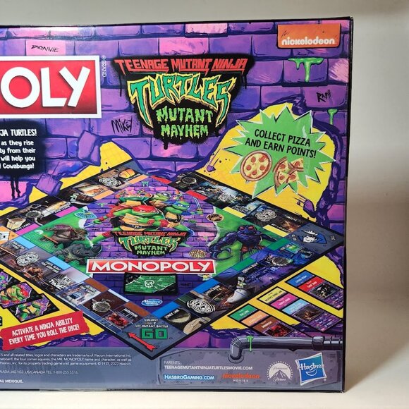 NEW Monopoly TMNT Teenage Mutant Ninja Turtles BOARD GAME Mutant Mayhem Edition - Picture 6 of 9